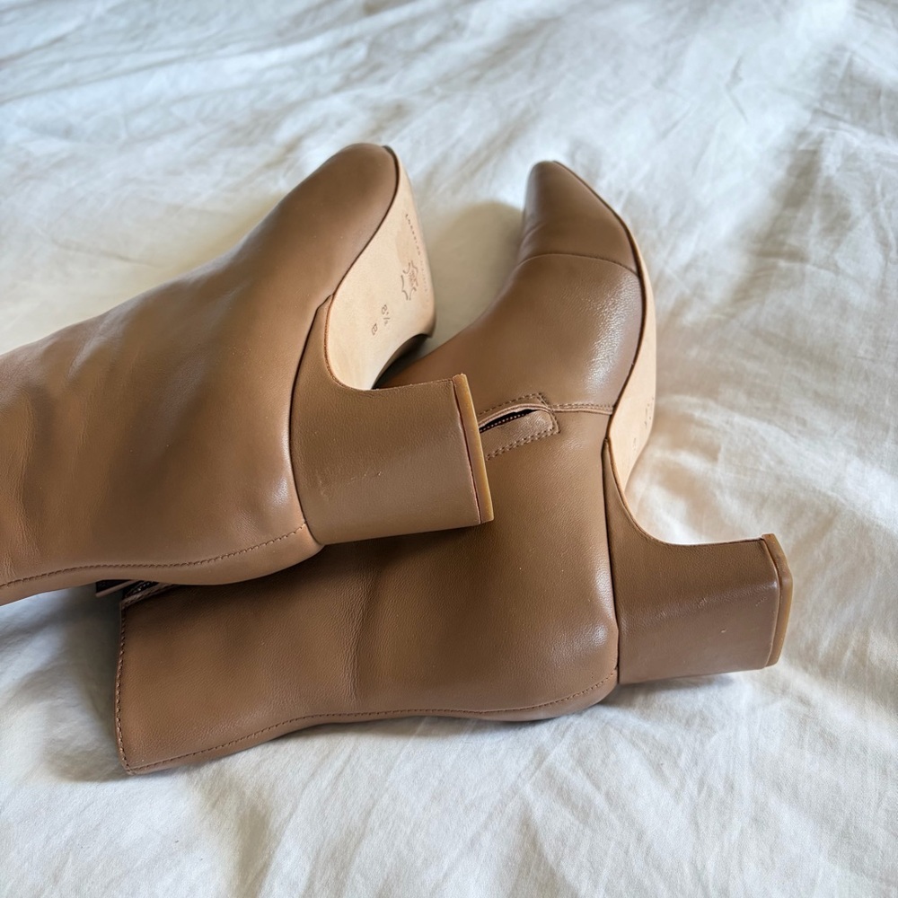 Loeffler Randall // Lennon Brown Leather Ankle Boots - Picture 8 of 10